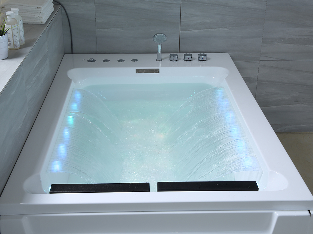 Massage surfing smart bathtub with colorful lights 5035