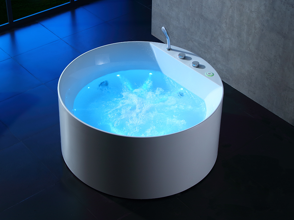 Surfing massage seven-color lights  bathtub 8011