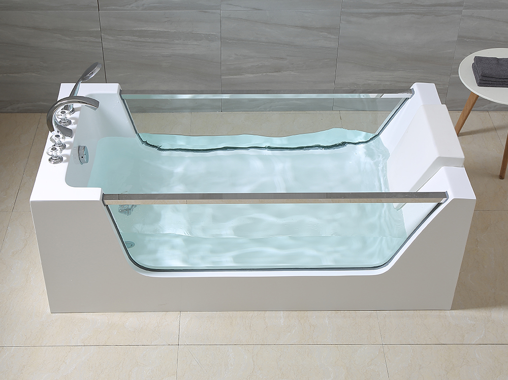 Transparent glass bathtub  Acrylic Bathtub 5009