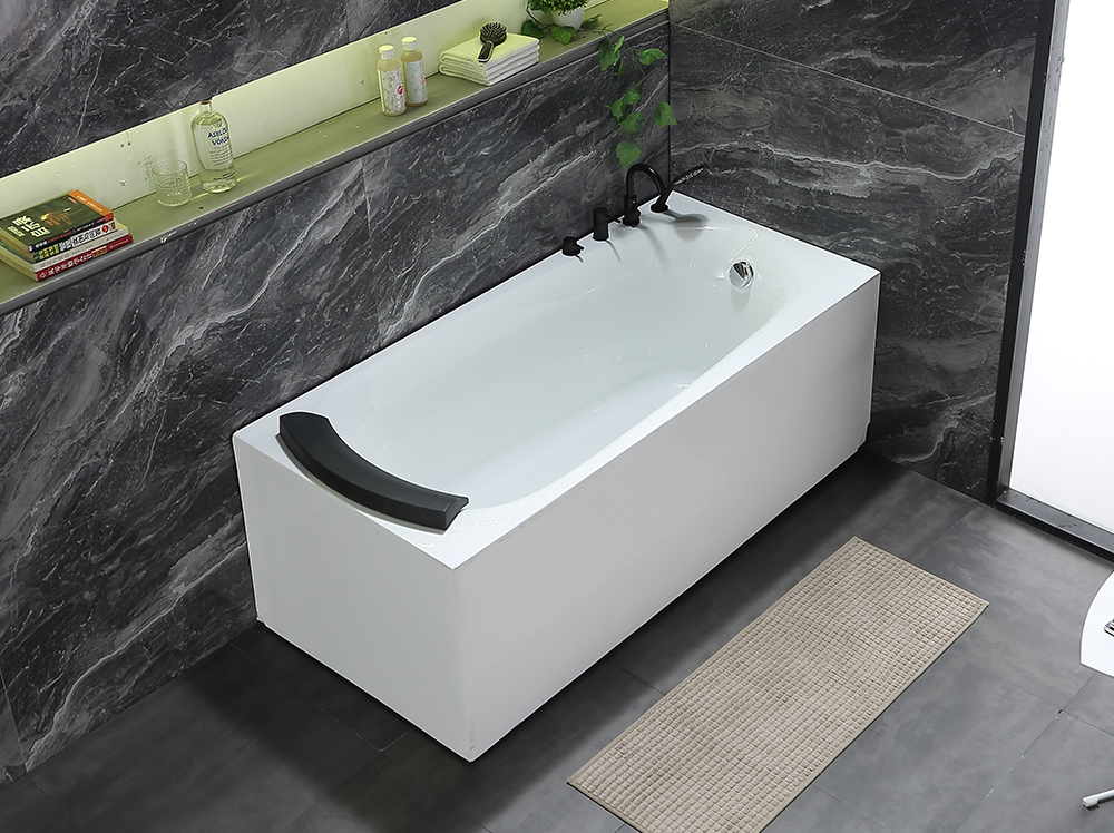 1.7m whirlpool European rectangular acrylic bathtub 8322