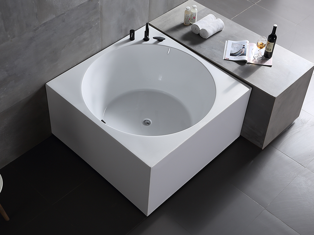 Square surf acrylic bathtub 8350
