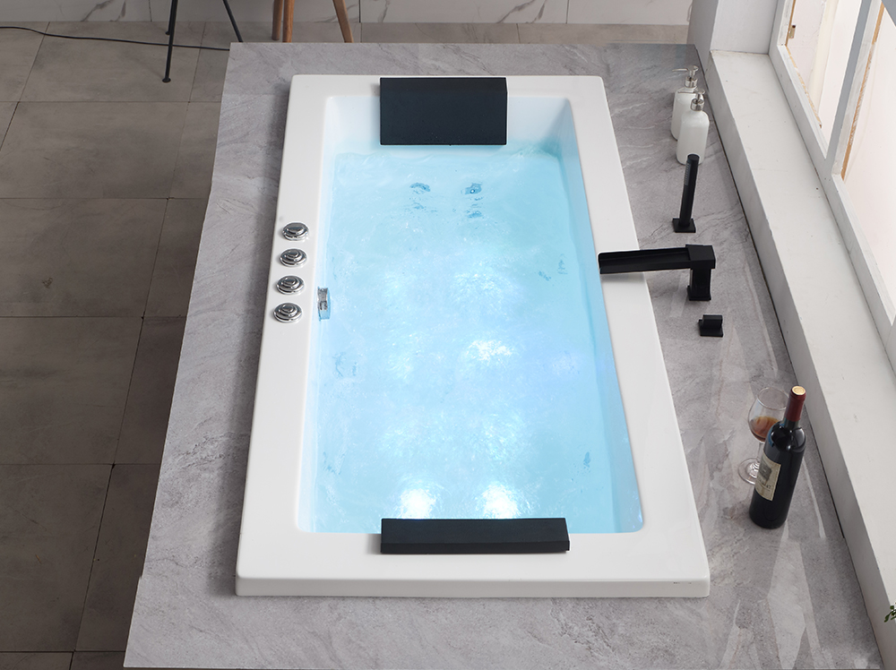 Hotel Engineering Home Built-in Surf Bubble Acrylic Bathtub 5177