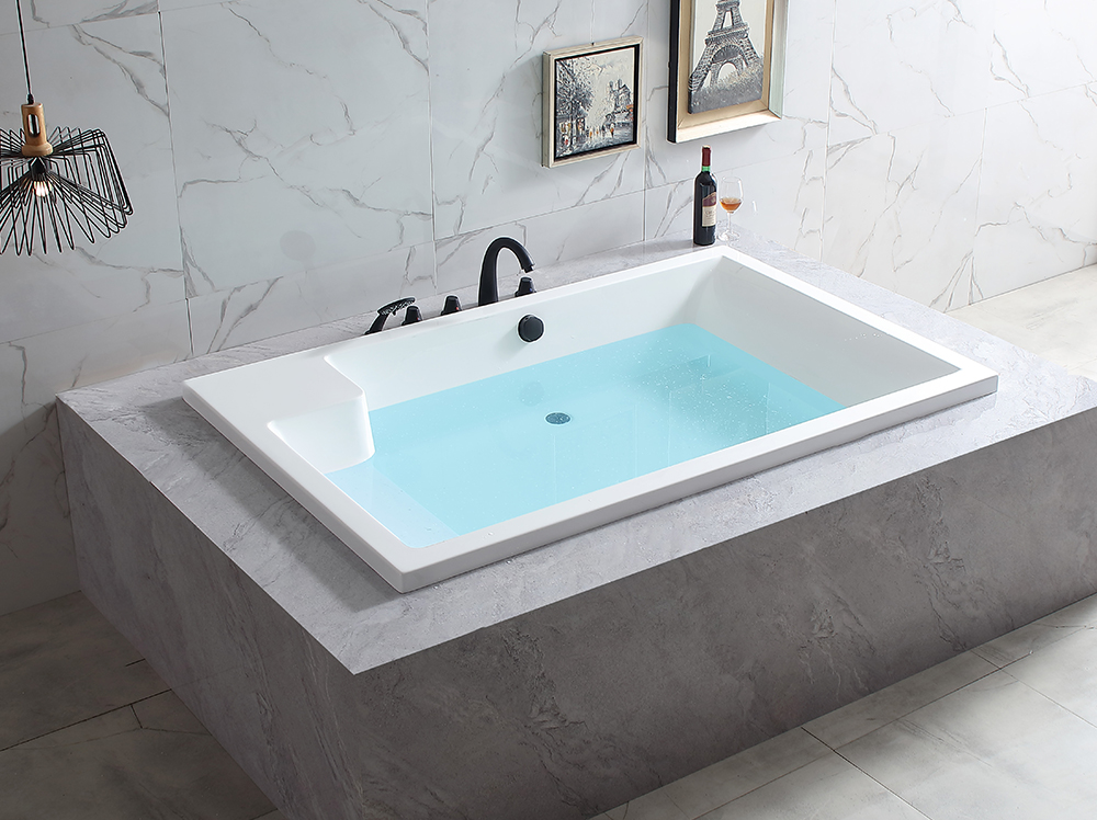 1.85-meter embedded acrylic bathtub 8601