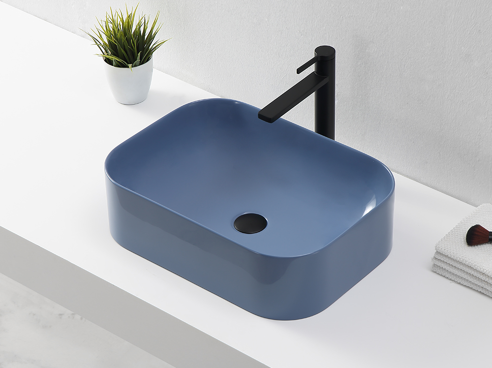 Multi colored selectable stone washbasin 2519