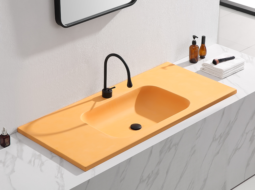 Non standard customized artificial stone basin 0593