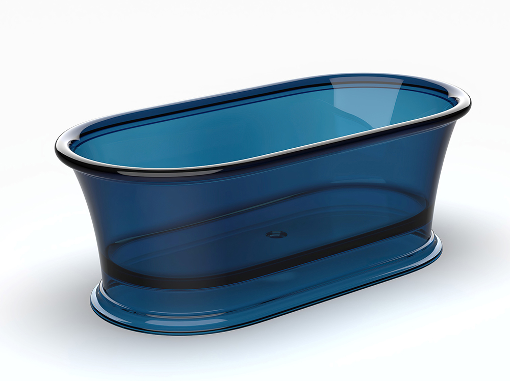 Transparent resin  bathtub 9727