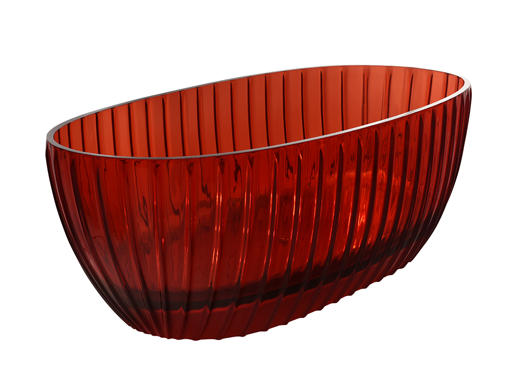 1.7-meter corrugated transparent resin integrated bathtub 9772