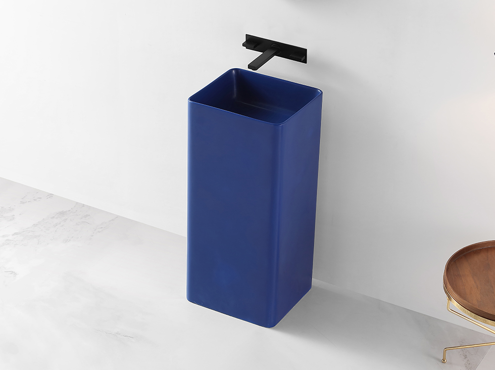 Thin edged vertical washbasin, artificial stone platform basin 2153