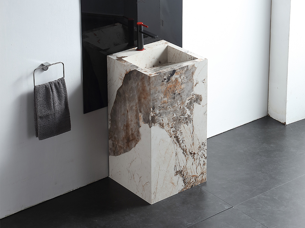 450mm rock slab column basin, cross-border wholesale for foreign trade, washbasin, single basin, table basin, 6003