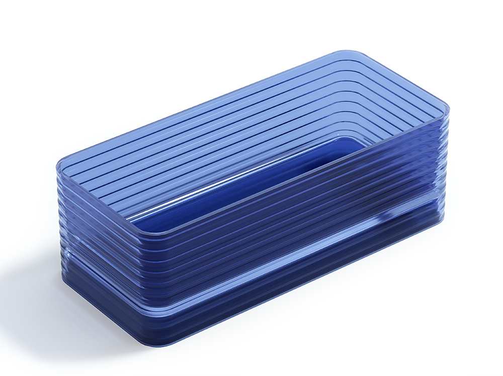 Transparent resin striped bathtub, hotel engineering, homestay, cross-border foreign trade, internet celebrity9756