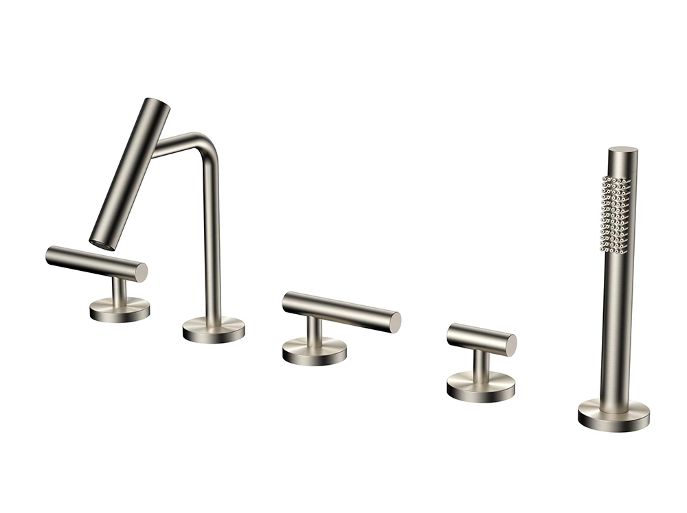 Faucet five piece set full copper hot and cold faucet bathtub faucet 3353